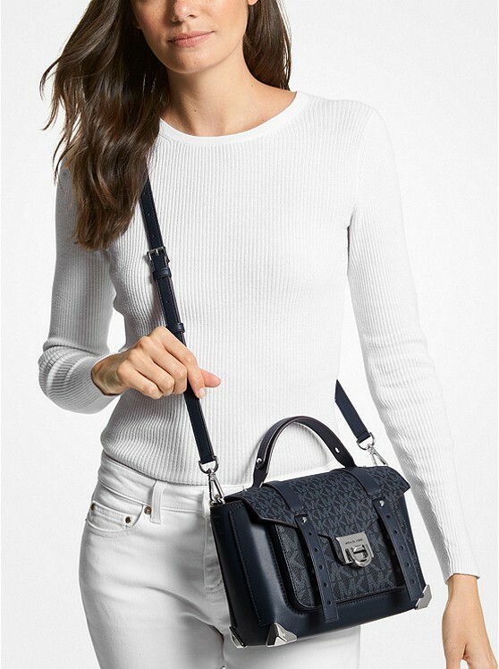 michael kors manhattan black medium